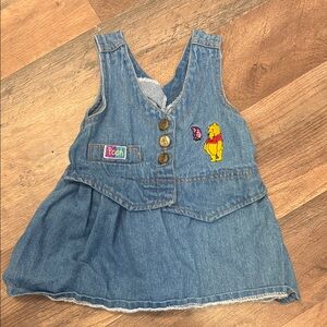 Vintage Denim Pooh Bear Dress